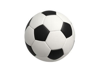 Fototapeta premium Classic soccer ball rotating on transparent background