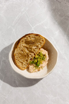 Fish pate with bruschetta