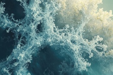 Abstract image of a complex, intricate network resembling a fractal or biological structure.