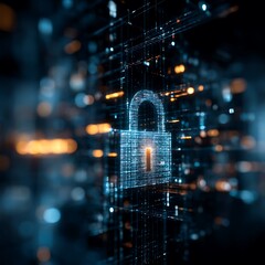 Obraz premium Corporate Technology Solutions for Privacy and Cybersecurity in Digital Business Operations