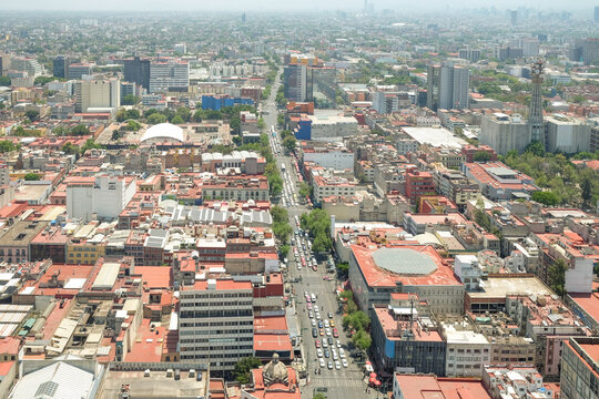 Aerial View of Avenida Ju&aacute;rez