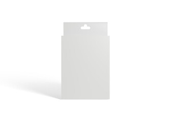 Paper Hanger Box Mockup for Product Packaging