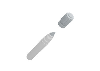 Marker Pen Mockup for Logo and Stationery Presentation