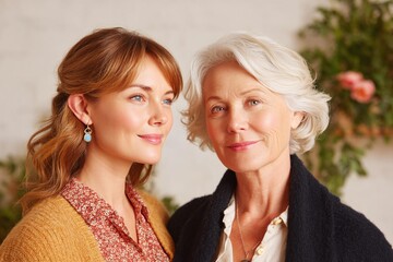 Generational Portrait of a Mother and Daughter