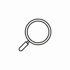 magnifying glass search icon sign vector