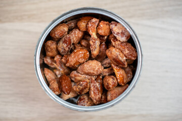 Candied Almonds in a Tin A Sweet and Nutty Treat