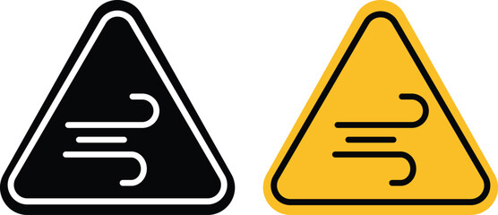 Wind warning signs vector set © dana dwayit