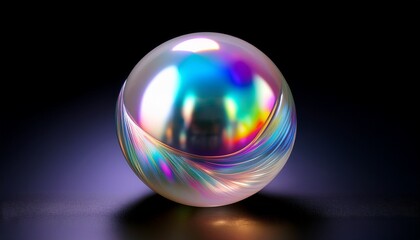 luster of a beautiful round pearl with iridescent shine and color