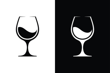 Wine icon vector on White Background ,Vector Art Illustration on white background.