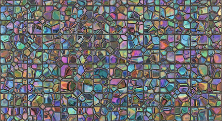 Obraz premium Iridescent Stained Glass Mosaic Texture background