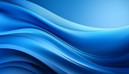 Fototapeta premium a smooth gradient background featuring flowing blue waves ideal for digital designs and presentations
