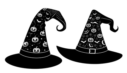 Witch hats halloween design