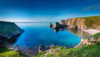 scenic coastal view of a tranquil cove