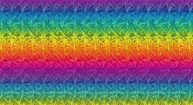 Rainbow Geometric Pattern with 3D Effect colors spectrum