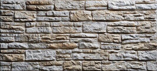 Beige and gray stone wall texture