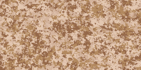 Desert camouflage pattern with warm earth tones and organic shapes, perfect for military design, fabric, or background use.