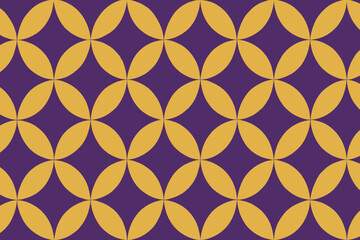 A captivating geometric pattern, the seamless fusion of color and design. With interlocking floral elements, evokes a sense of order and artistry, ideal for use in design.