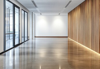 Fototapeta premium Modern Office Hallway Interior Design