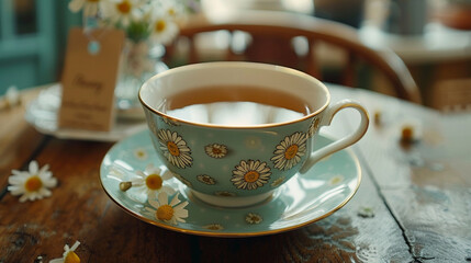 A soothing cup of chamomile tea