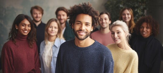 Obraz premium Diverse Group of People Smiling Together