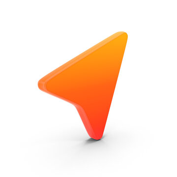 Orange cursor icon