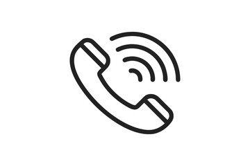 phone receiver icon vector