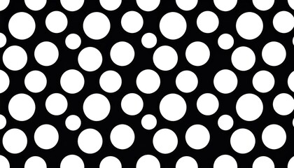 Black white circle pattern design