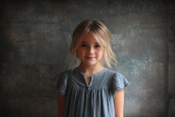 Portrait of a Beautiful Caucasian Girl