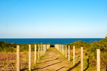 Obraz premium Caminho em direção ao oceano atlântico