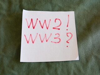 Abstraction on the theme of war and the apocalypse