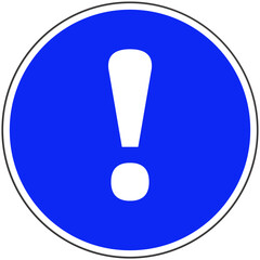 Panneau Obligation G&eacute;n&eacute;rale, Signalisation Circulaire pour la S&eacute;curit&eacute; et le Respect des Consignes