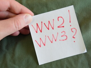 Abstraction on the theme of war and the apocalypse