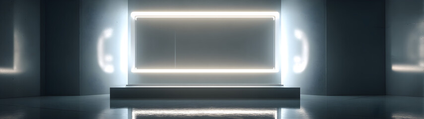 Minimalist pedestal display 3d rendered, isolated on transparent background