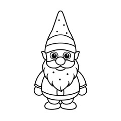 gnome coloring pages cute printable gnomes for art