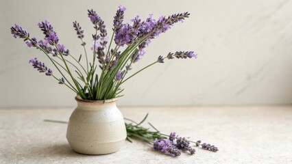 lavender in vase