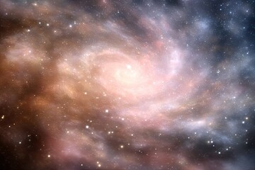 Fototapeta premium A swirling nebula of vibrant colors and stars.