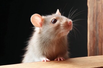 Close-up of a Cute Rat