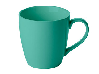 empty mug on transparent background.