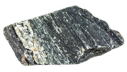 Dark gray stone specimen detail