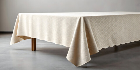Tablecloth folding itself like a floating carpet