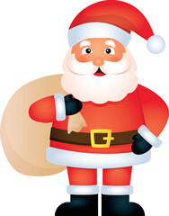 Santa Claus with bag
