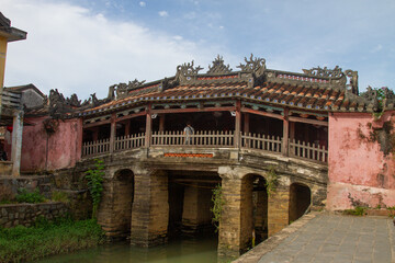 Obraz premium Ornate Bridge over Thu Bon River in Hoi An