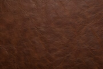Fototapeta premium Closeup of rich brown leather texture with visible grain and natural imperfections, a vintage material for design