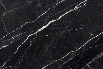 Black marble stone with white veins, showcasing a natural texture and elegant pattern for background design