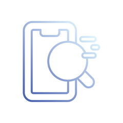 Mobile Search icon vector