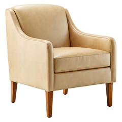 leather armchair isolated on white