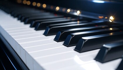 Piano keys close-up (1)