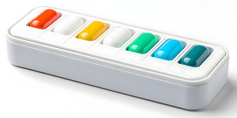 Smart Pill Organizer With Floating Color Coded Bubbles