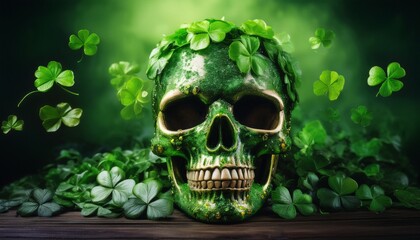 celebrate st patrick s day with a festive green hat and shamrock decorations
