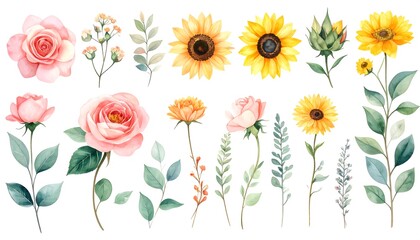 Floral illustrations collection